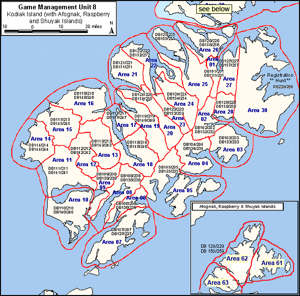 map of kodiak