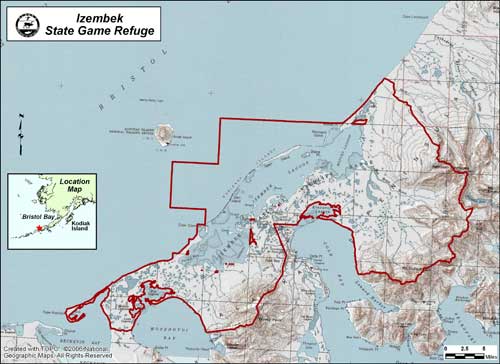 map of Izembek