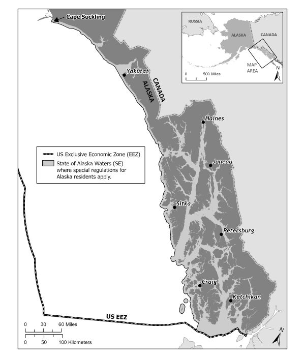 Southeast Alaska 2025 Demersal Shelf Rockfish Sport Fishing Regulations