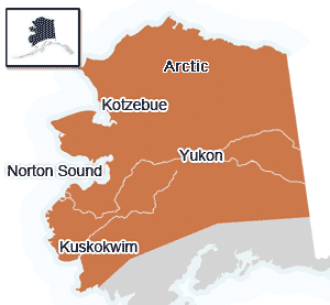 Arctic-Yukon-Kuskokwim-Norton Sound Area Map