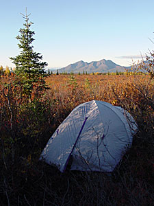 Tent outdoors