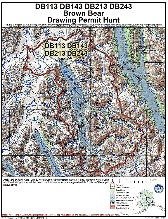 Map of brbear hunt number db113