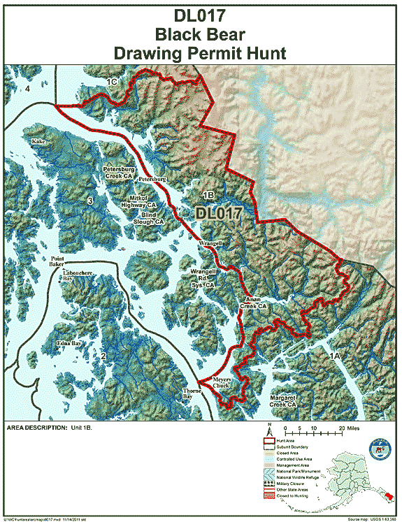 Map of dl017, Alaska Department of Fish and Game