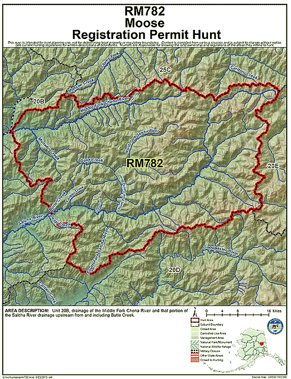 Map of moose hunt number rm782