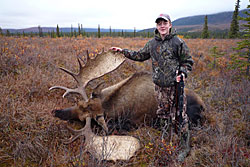 Photo of a successful Moose hunter.