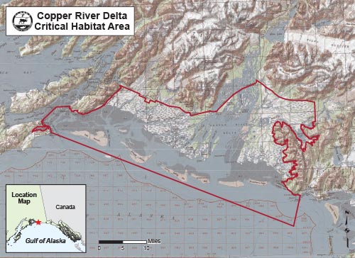 map of Copper River Delta