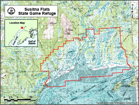 map of Susitna Flats