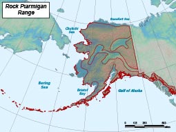 Rock Ptarmigan range map