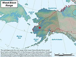 Wood Bison range map