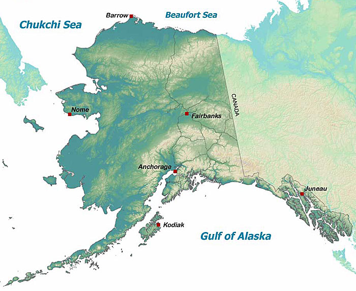 Map of Alaska