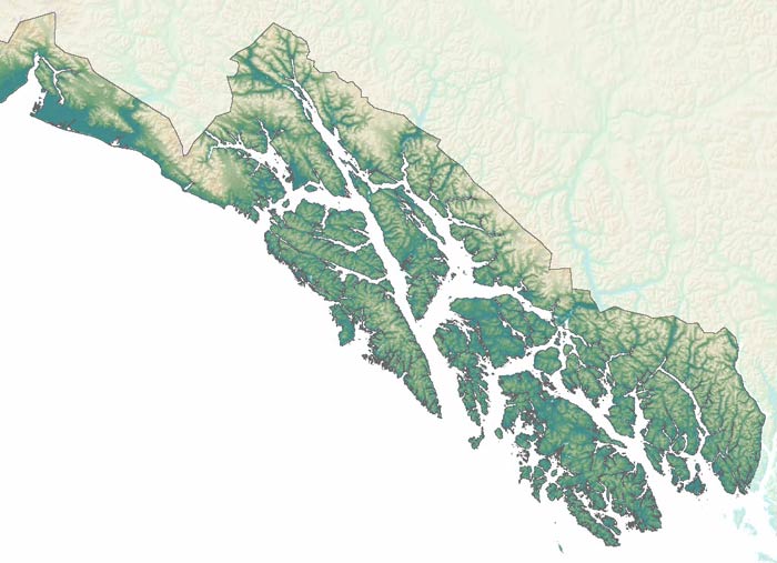 map of Southeast Alaska